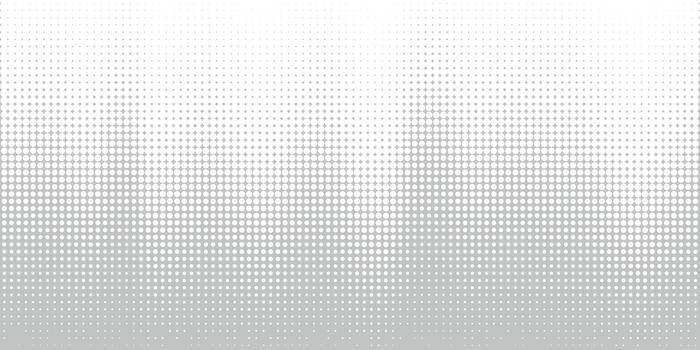 Abstract halftone dot gradient pattern in grayscale vector