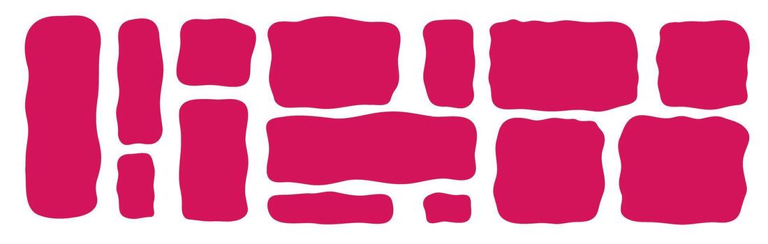 Abstract Wavy Rectangle Forms vector