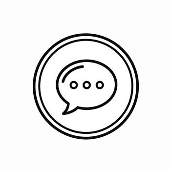 Speech bubble icon vector