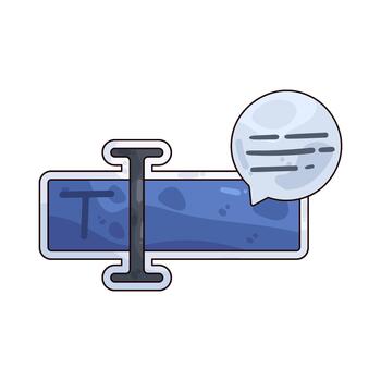 texto entrada campo vector