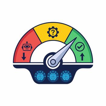 problem solving performance meter vector