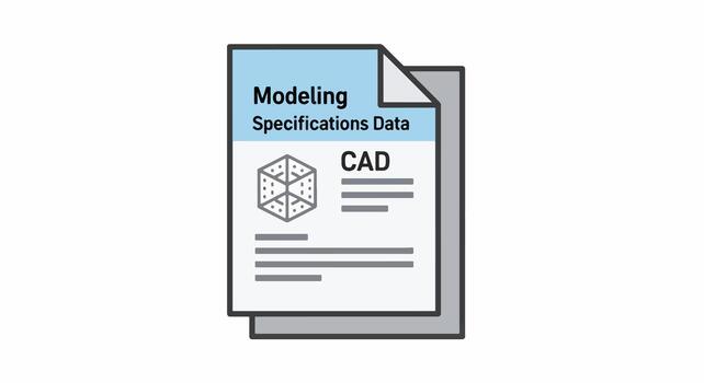 canalla modelado especificaciones documento vector