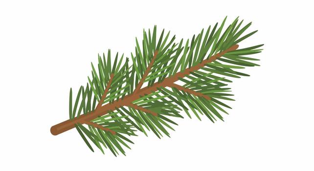 rama de pino vector