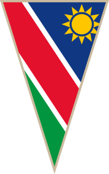 namibia triangolare bandiera png