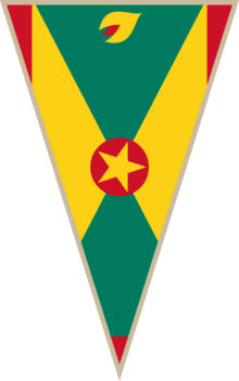 grenada triangolare bandiera png