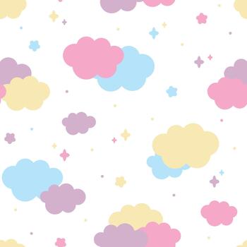 linda arco iris cielo nube modelo vector