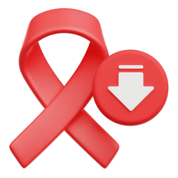 disminución solidaridad cinta 3d icono aislado en transparente antecedentes png