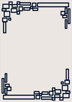 mínimo rectangular marco línea vector