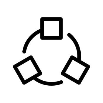 transformar modificar forma icono vector