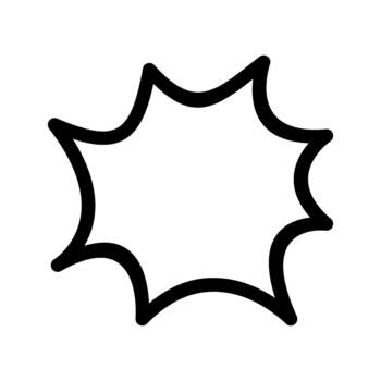 Explode Burst Effect Icon vector