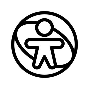 Simulation Virtual Model Icon vector