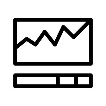 Statistic Data Analysis Icon vector