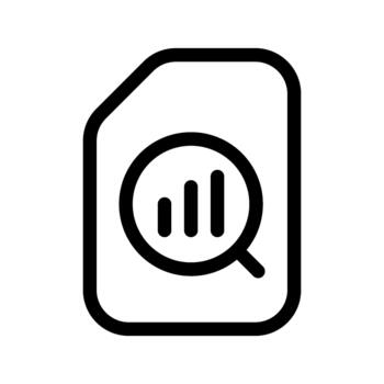 Analysis data icon vector