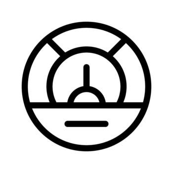 Benchmark performance icon vector