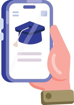 un plano estilo icono representando mi aprendizaje vector