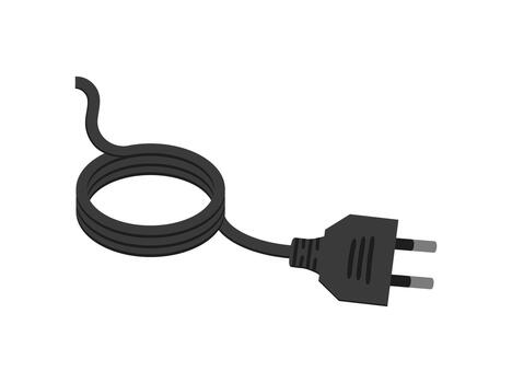 cable conector enchufe vector