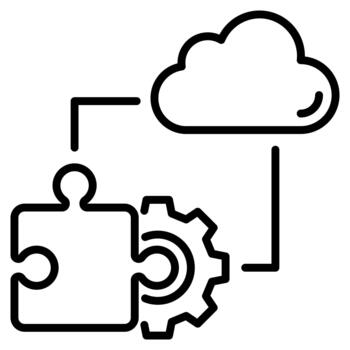 Cloud computing and cloud computing vector