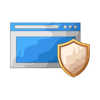 navegador seguridad proteger vector