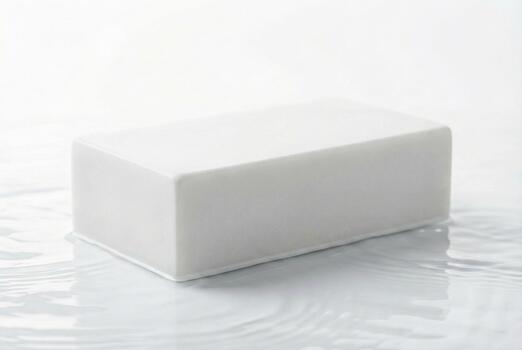 A white rectangular block. photo