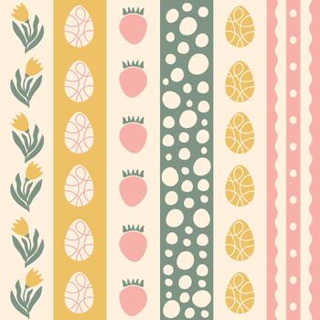 Pascua de Resurrección primavera sin costura modelo vector