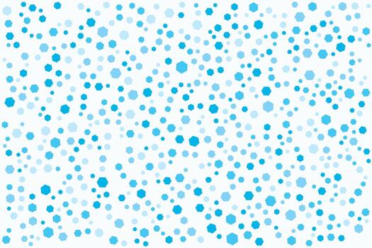 resumen azul hexágonos dispersado antecedentes vector