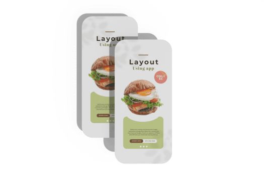 dual cor Comida rótulo disposição brincar psd