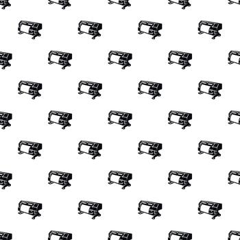 Plotter printer seamless pattern for printing industry vector