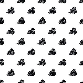 Office printer device seamless pattern background vector