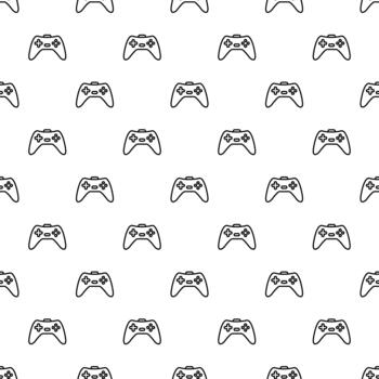 game controller pattern for electronic gaming background vector