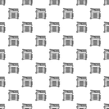 oficina impresora copiador multi función máquina sin costura modelo vector