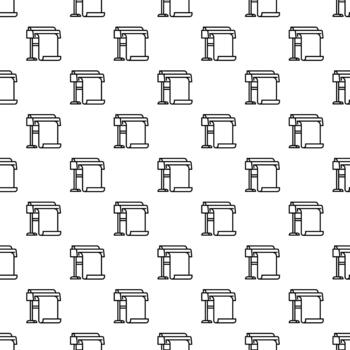 Plotter machine large format printer seamless pattern vector