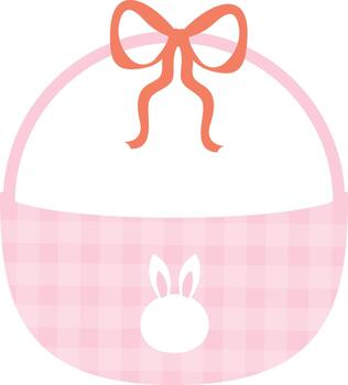 linda Pascua de Resurrección vacío cesta vector