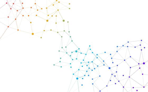 Plexus Data Structure with Gradient Digital Communication Concept vector