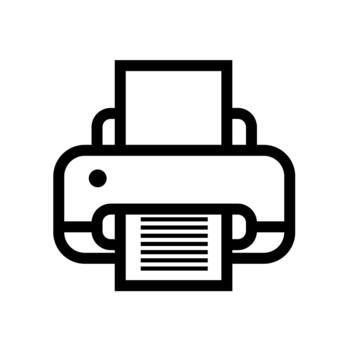 Printer Digital Icon vector