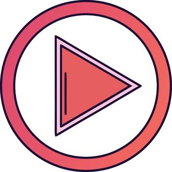 Play Button Interface Design vector