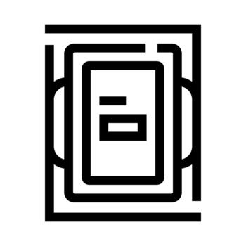 Mobile device operating system interface application icon vector