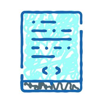 programación código desarrollando solicitud en móvil dispositivo pantalla vector