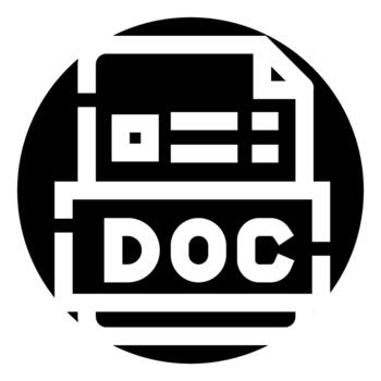 archivo documento icono representando texto Procesando formato vector