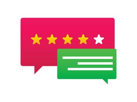 Comments chat bubble flat design vector
