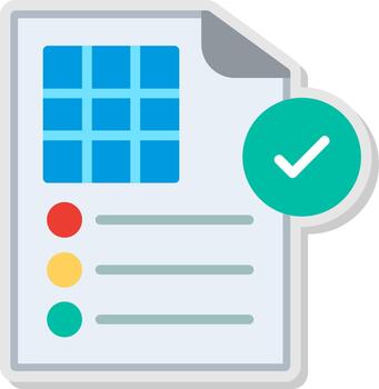 Validation Flat Shadow Design vector