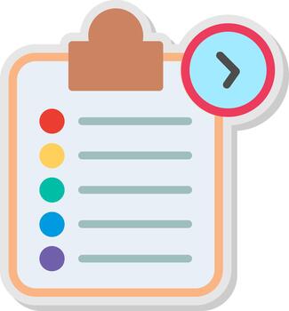 Task list Flat Shadow Design vector