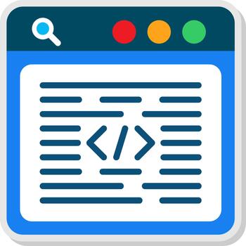 programación idioma plano sombra diseño vector