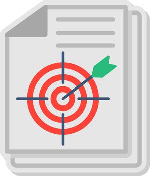 Objective Flat Shadow Design vector