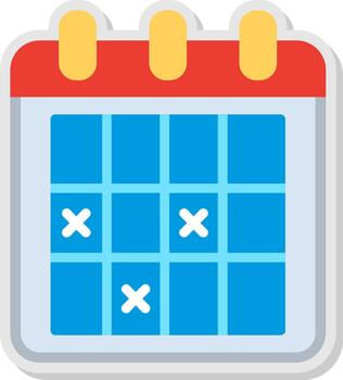 Notepad Flat Shadow Design vector