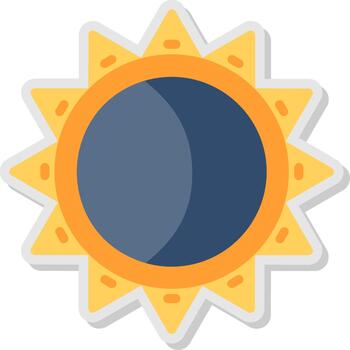 eclipse plano sombra diseño vector