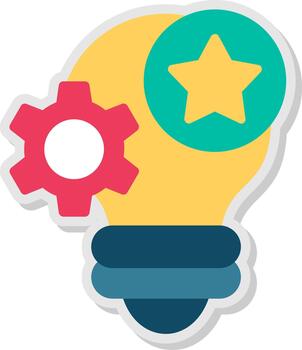 creatividad plano sombra diseño vector