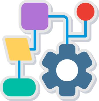 Optimization Flat Shadow Design vector