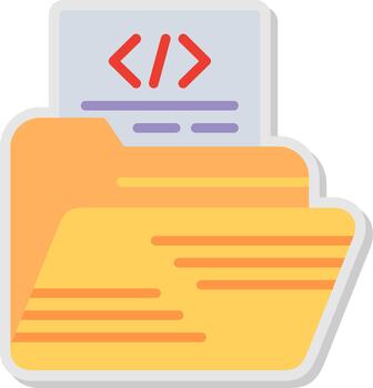 Coding Flat Shadow Design vector