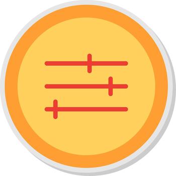 Adjust Flat Shadow Design vector