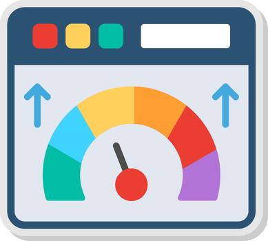 Web Speed Flat Shadow Design vector